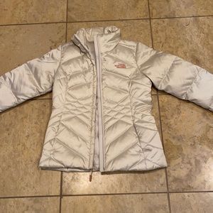 Cream jacket north face